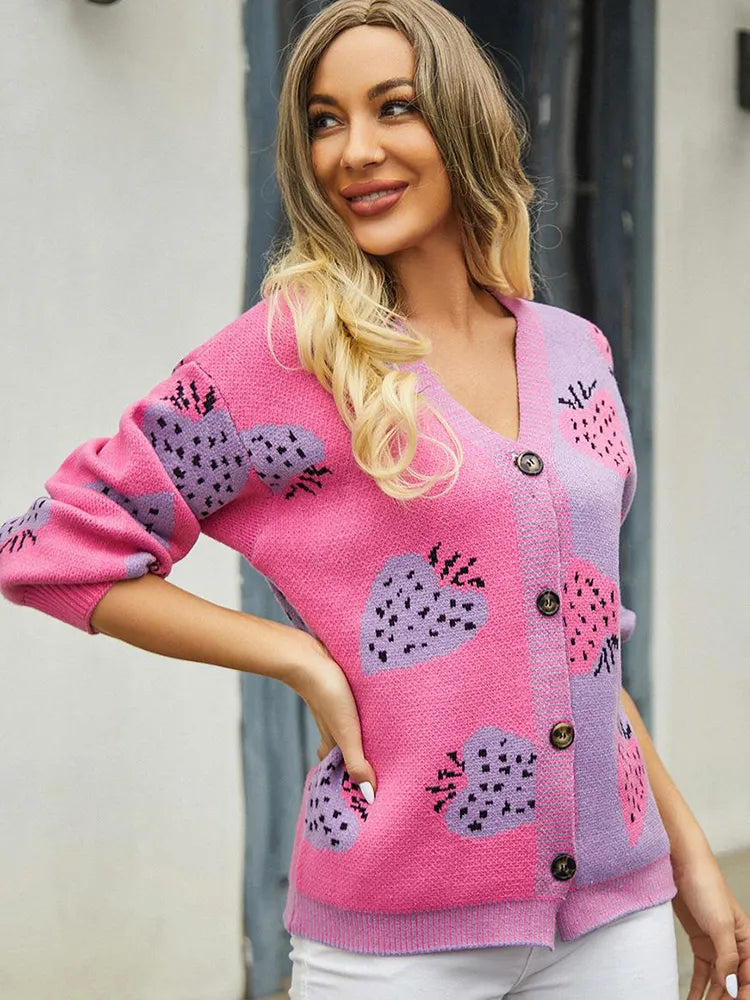Women's strawberry design vest