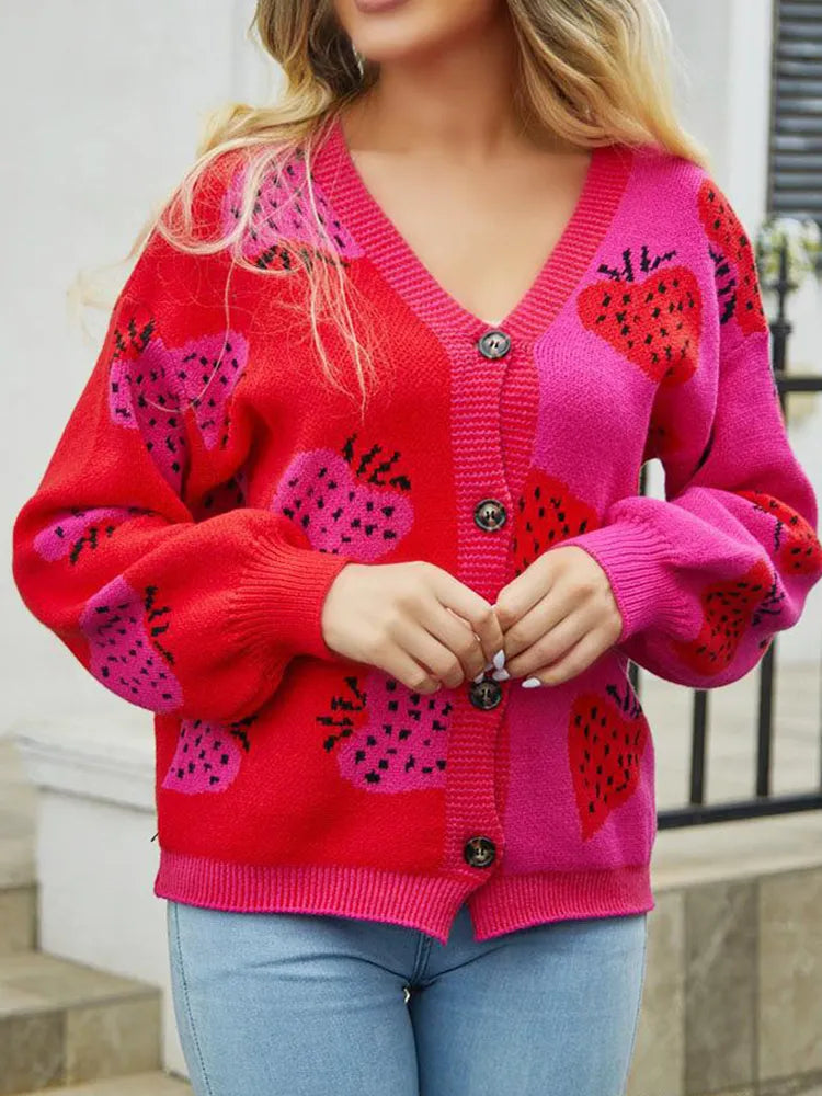 Women's strawberry design vest