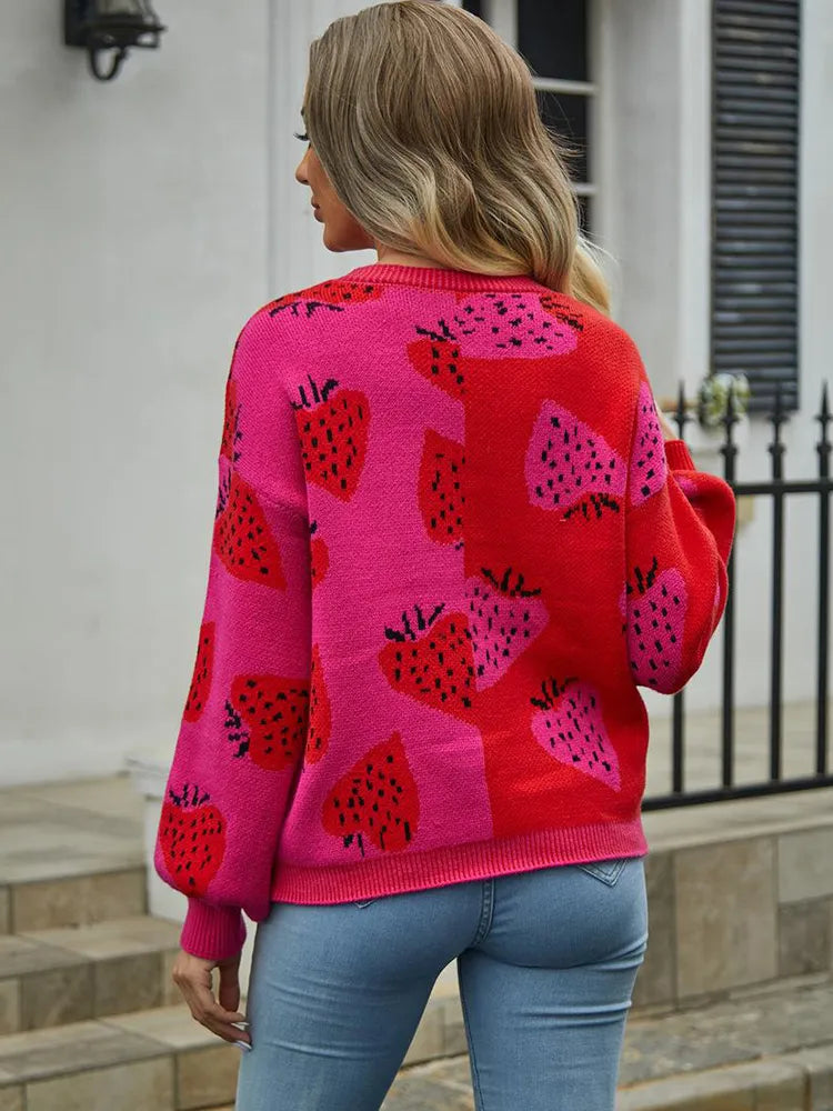 Women's strawberry design vest