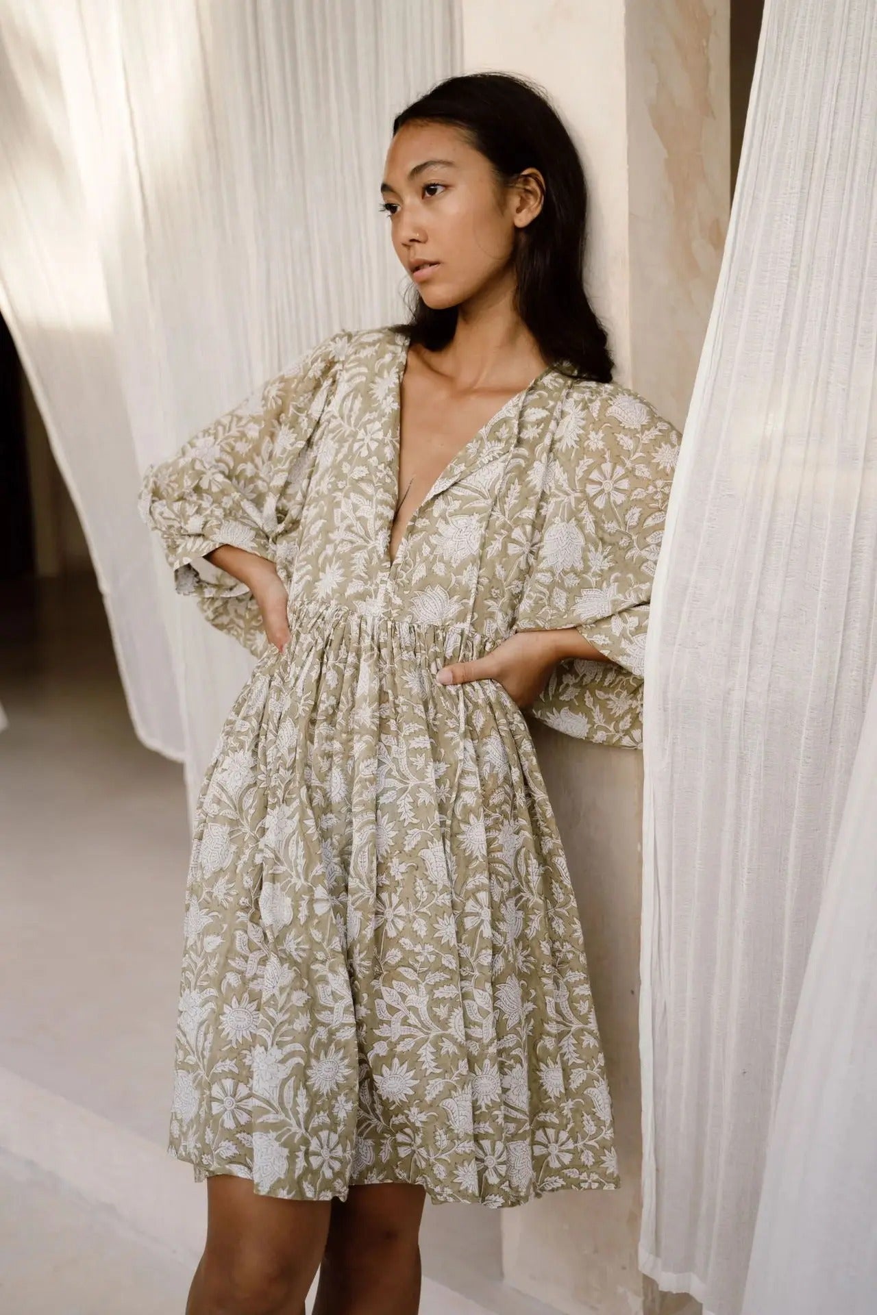 Flowy Relaxed Fit Mini Dress