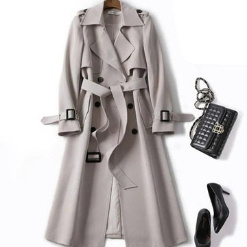 Plain trench coat for women