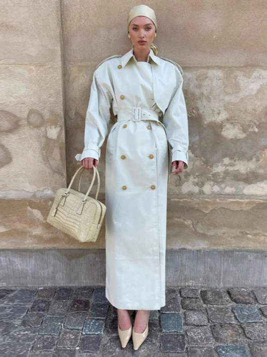 Belted Relaxed Fit Trench Coat 