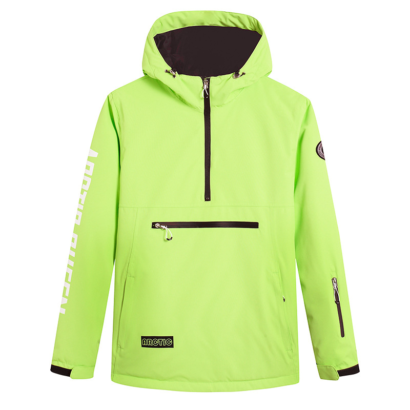 Women’s Ski Hoodie – Windproof Water-Resistant – Relaxed Fit – Half-Zip Athleisure Wear