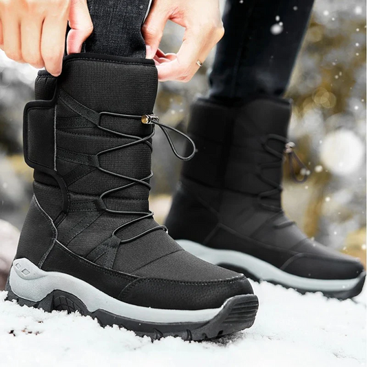 High-Top Padded Rugged Traction Snow Boots