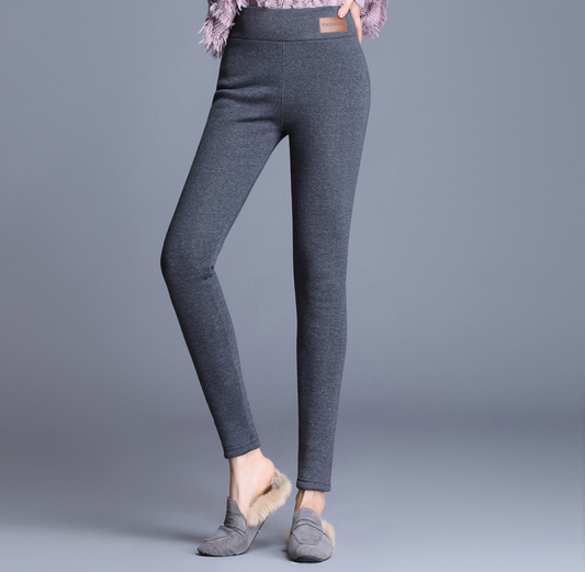 Fleece Lined High Waist Slim Fit Leggings 