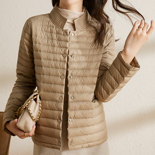 Slim Woven Fit Quilted Jacket 