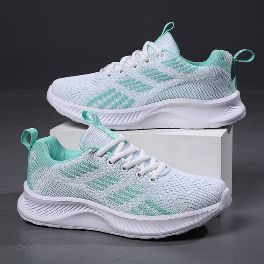 Unisex Athletic Sneakers - Lightweight Mesh - Cushioned Sole - Breathable Running Shoes