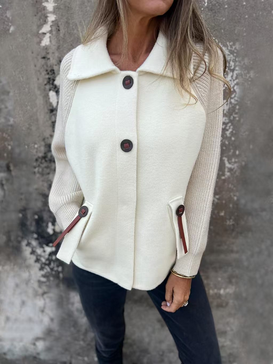 Wool Blend Relaxed Fit Jacket 