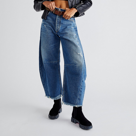 Comfortable Retro Wide Leg Jeans