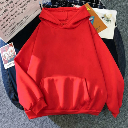 Women’s Oversized Hoodie – Fleece Material – Kangaroo Pocket – Ribbed Cuffs – Relaxed Fit