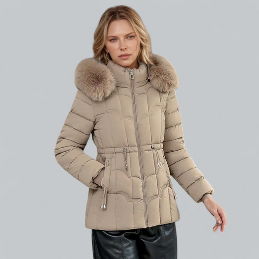 Quilted Insulated Tailored Fit Parka Coat 