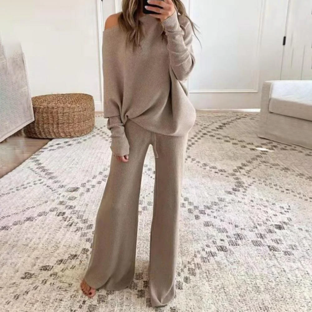 Soft Knit Relaxed Fit Loungewear Set 