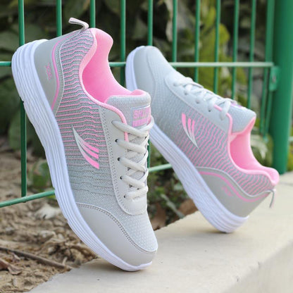 Men’s Athletic Sneakers - Breathable Mesh - Cushioned Sole - Lace-Up Running Shoes