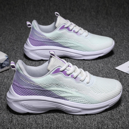 Women’s Athletic Sneakers – Breathable Mesh Upper – Cushioned Sole – Supportive Fit