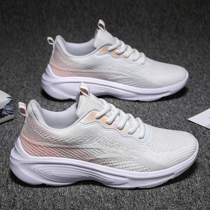 Women’s Athletic Sneakers – Breathable Mesh Upper – Cushioned Sole – Supportive Fit