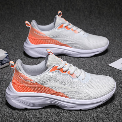 Women’s Athletic Sneakers – Breathable Mesh Upper – Cushioned Sole – Supportive Fit