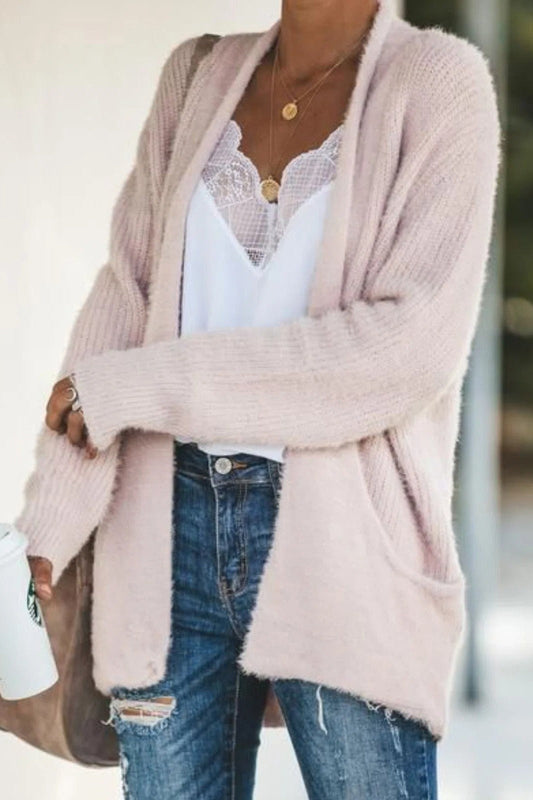 Soft Knit Relaxed Fit Cardigan Sweater 