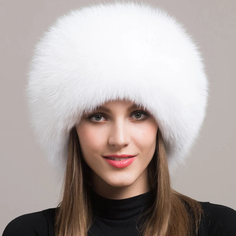 Isabella Voluminous Fur Hat | Solid Head-Covering Fur Hat