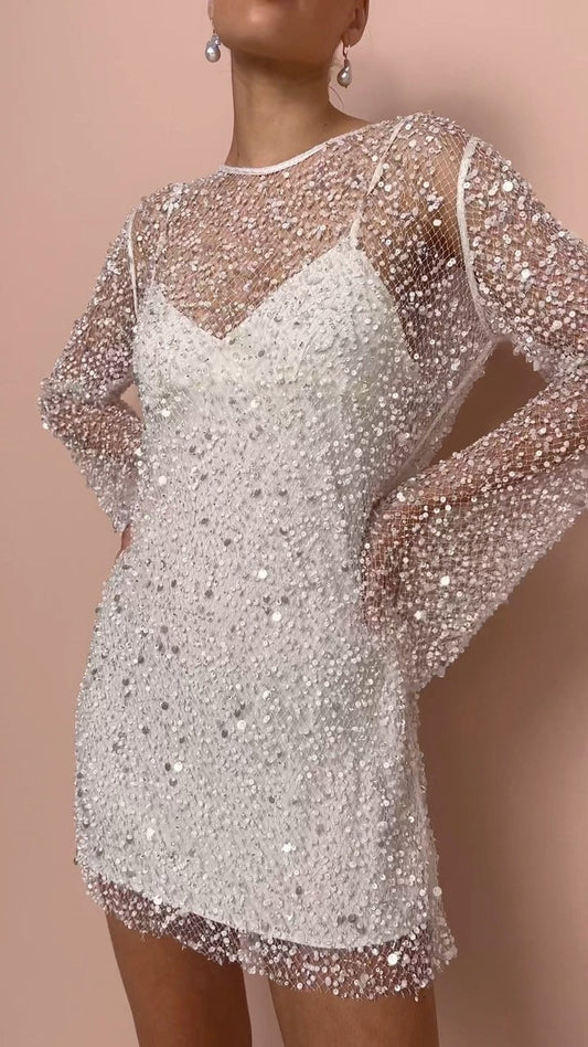 See-through Two-Piece Princess Style Dress