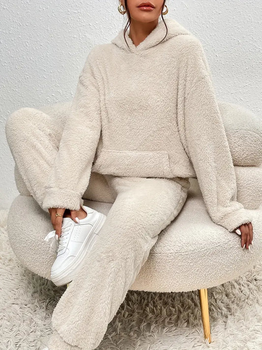 Comfortable Hooded Pocketed Casual Coat