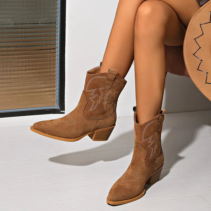 Women's retro cowboy boots