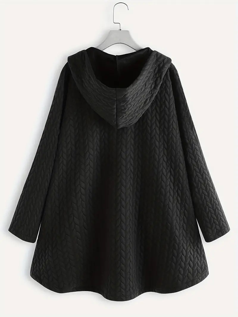 Women's quilted hooded winter coat