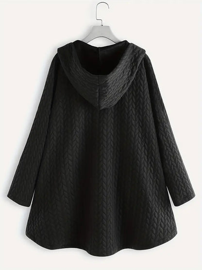 Women's quilted hooded winter coat