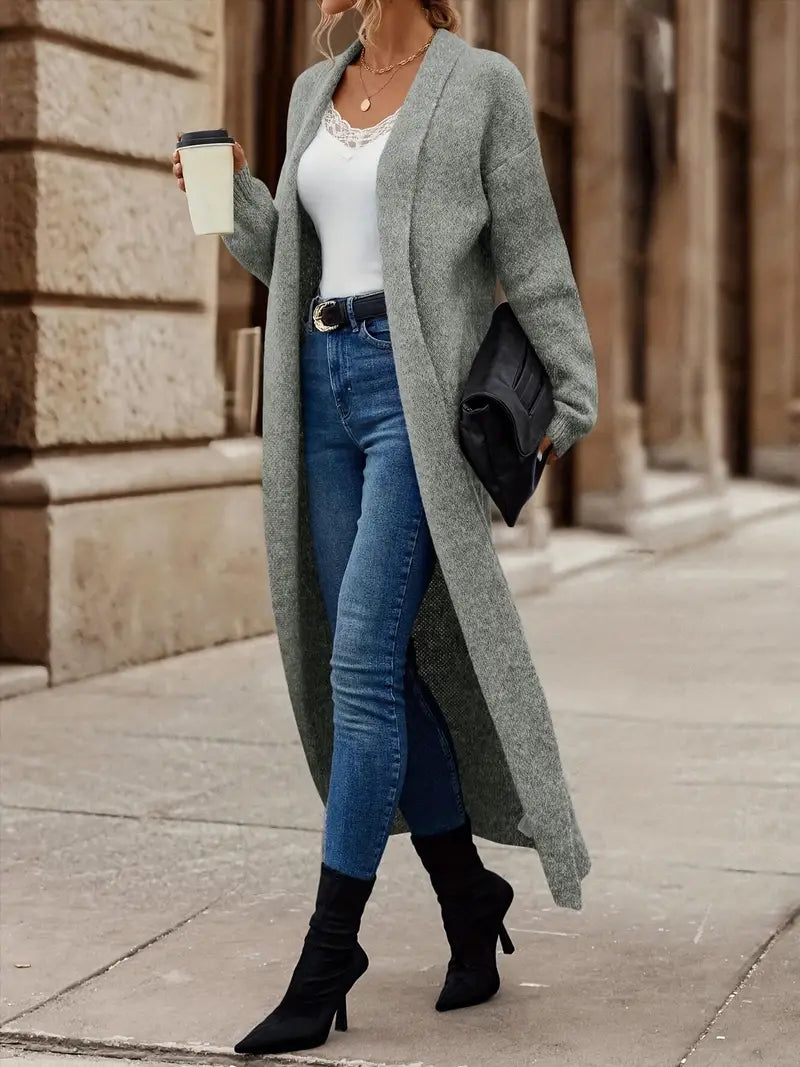 Women's knitwear solid color batsleeve sweater cardigan jacket