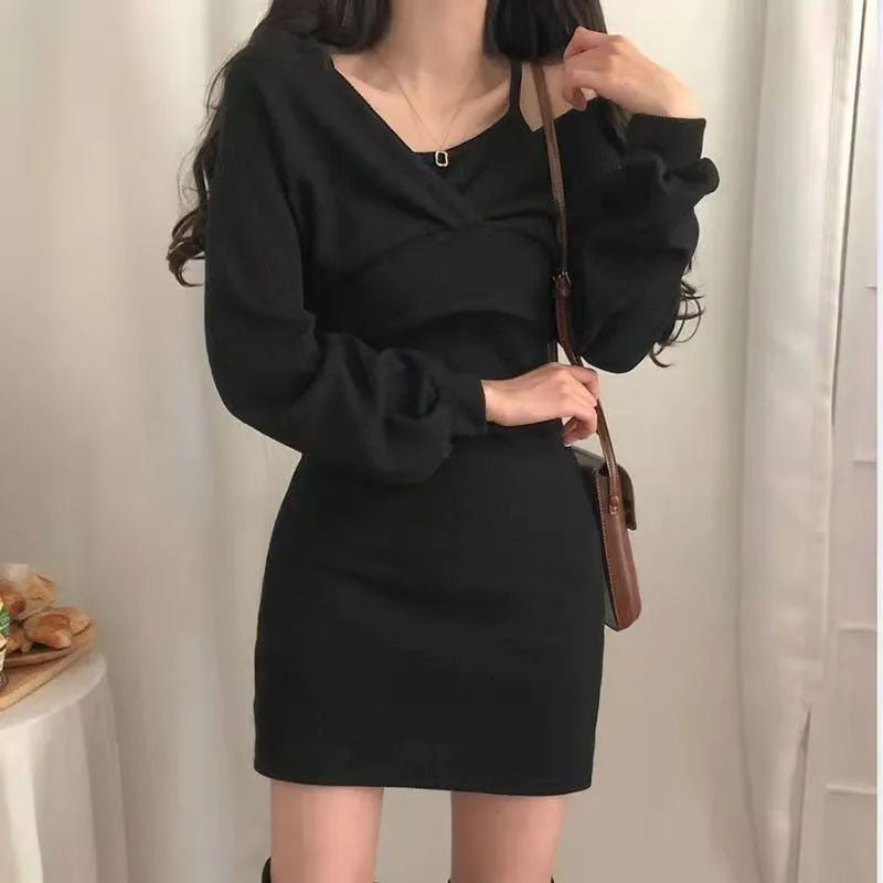 Women's Off-Shoulder Knit Sweater - Slouchy Fit - Long Sleeve Soft Knit Casual Wear