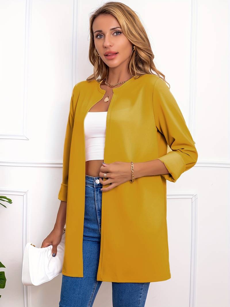 Women's casual open front blazer