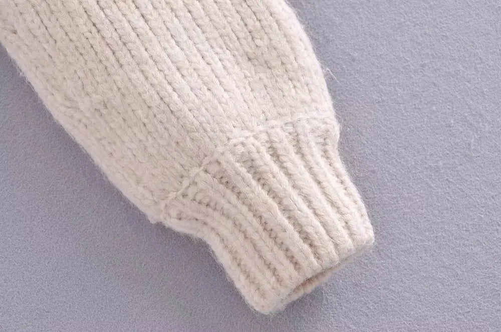Women's faux pearl sweater