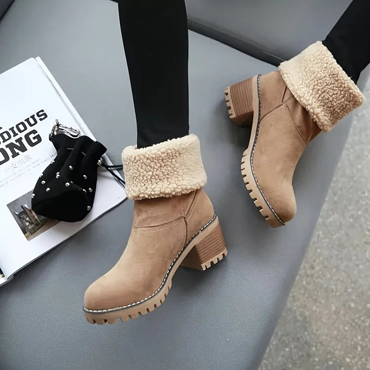 Women's winter mid tube two wear snow boots