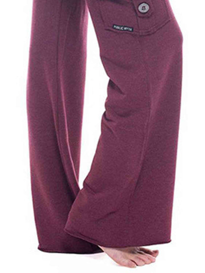 Women's mid rise cargo wide leg pants