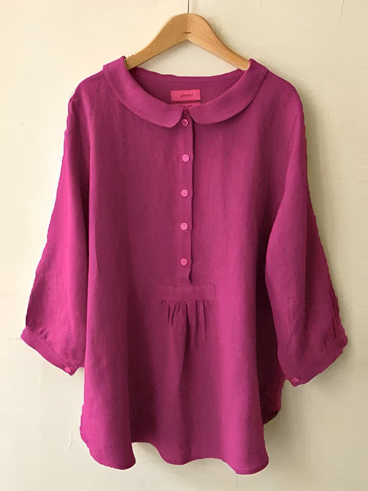 Breathable Peter Pan Collar Loose Fit Blousenull