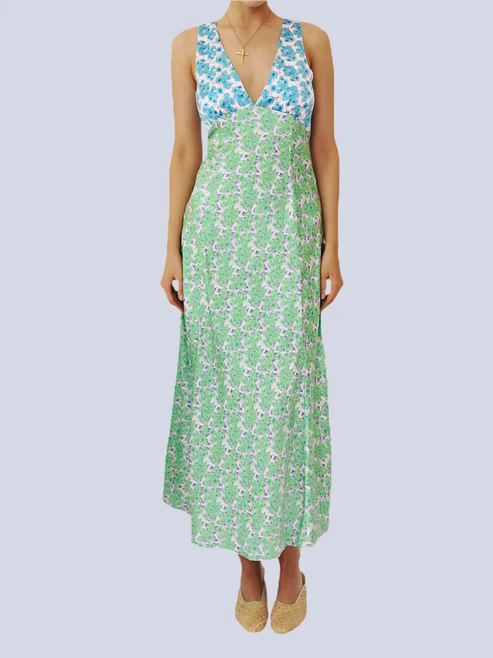 Floral Sleeveless Beach Dress