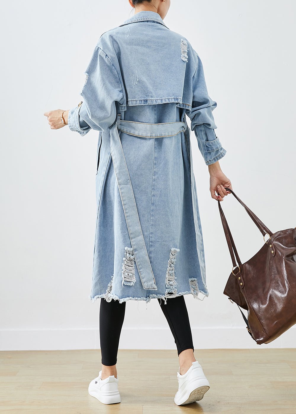 Women's retro denim windbreaker jacket