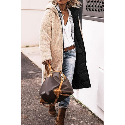 Women's long, comfortable coat
