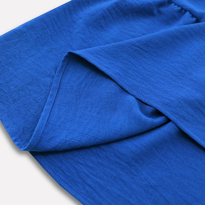 Women's Maxi Dress - Sleeveless Halter Neck - Smocked Bodice - Flowy A-Line Skirt