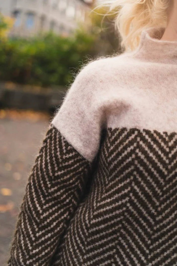 Women's cozy turtleneck sweatshirt