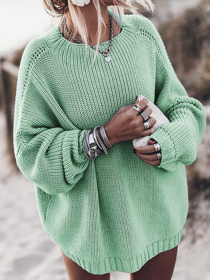 Women's seacoast loose knitwear