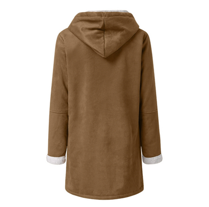 Warm and cozy winter hooded jacket for women