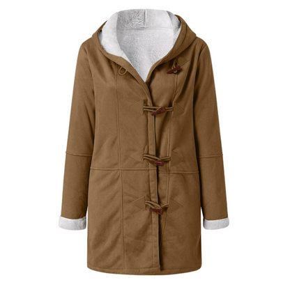 Warm and cozy winter hooded jacket for women