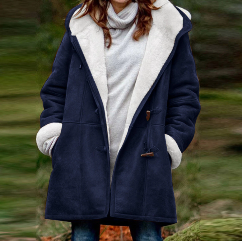 Warm and cozy winter hooded jacket for women