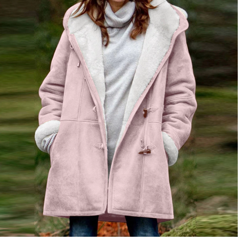 Warm and cozy winter hooded jacket for women