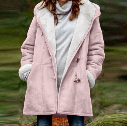 Warm and cozy winter hooded jacket for women