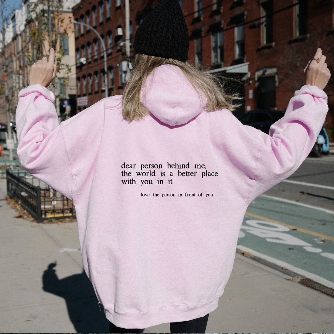 Women's 3D printed long sleeve hooded sweatshirt