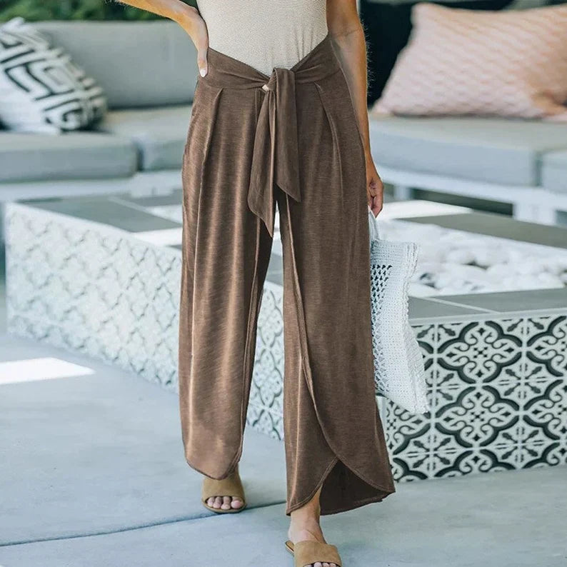 Jacqueline - long trousers with belt