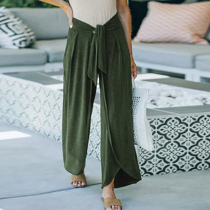 Jacqueline - long trousers with belt