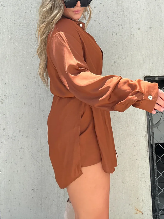 Long Sleeve Plain Classic Fit Shirt