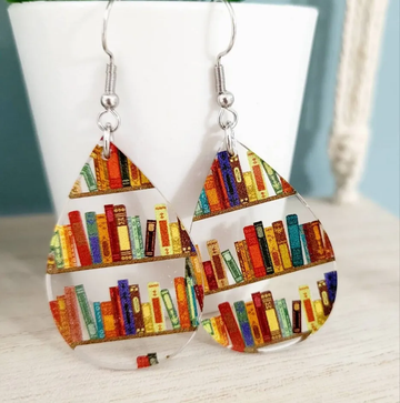 Vibrant colorful drop earrings